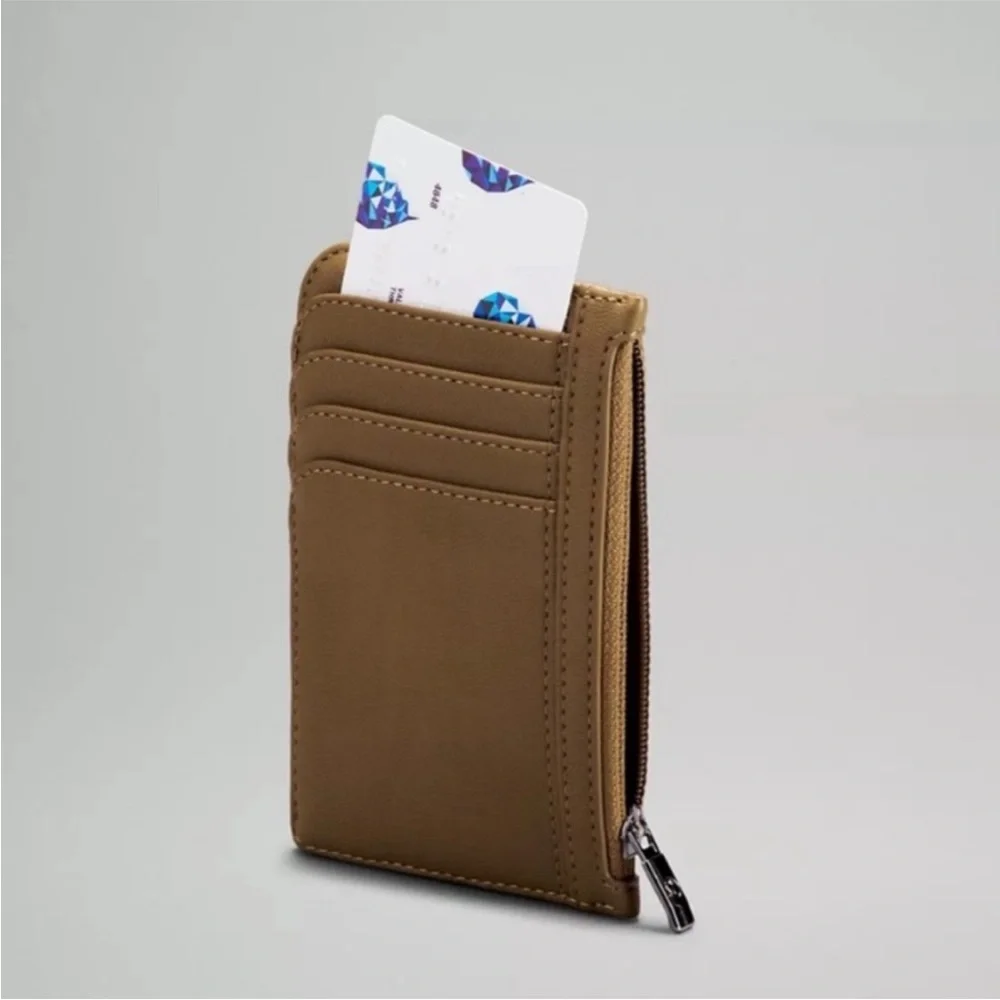 NWT Lululemon City Street Card Case in Artifact brown.
